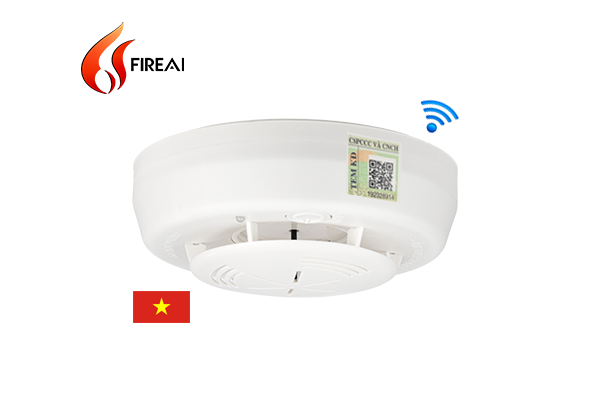 Đầu báo khói không dây FireAi WAS-01